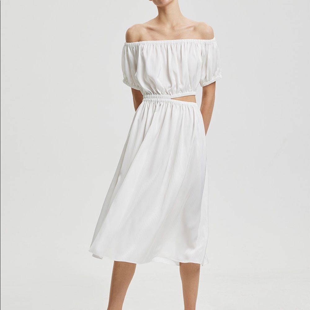 NEW WITH TAGS! Lattelier Asymmetric Cut-Out Waist Dress